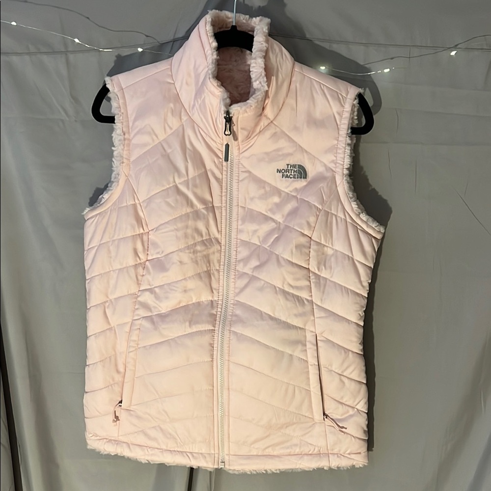 The North Face Light Pink Quilted Vest